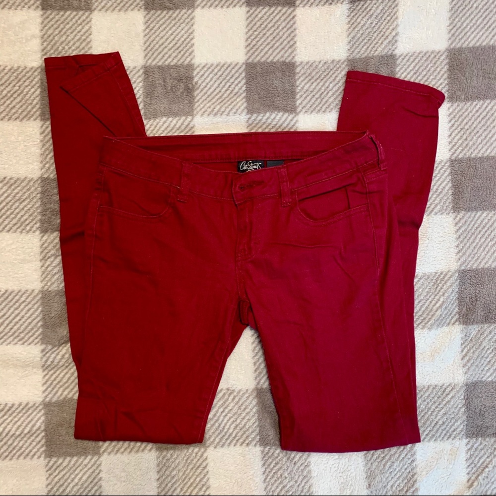 COPY - City Streets Burgundy Jeans Size 7